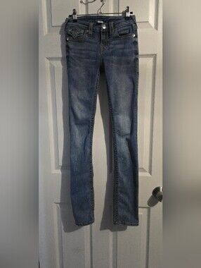 True Religion World Tour Slim Straight Y2K Jeans